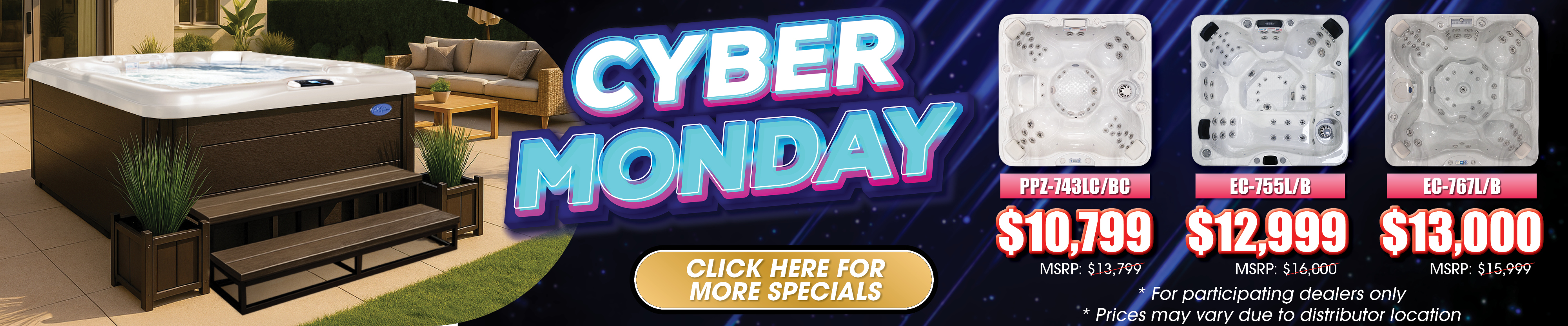 Calspas hot tub being used in a family setting - Avondale